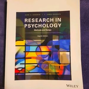 Research in Psychology textbook